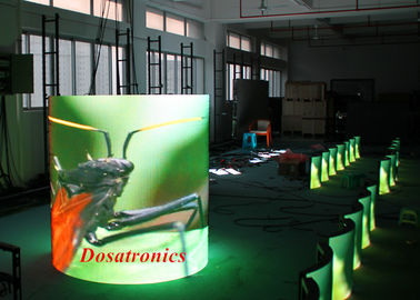 중국 주문 알루미늄 코드 LED 영상 벽, P6는 발광 다이오드 표시 높은 정의를 구부렸습니다 협력 업체