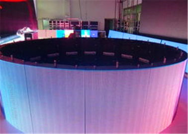 중국 둥근 SMD P5 연약한 LED 스크린, Advetising 가동 가능한 LED 영상 스크린 협력 업체