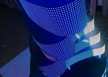 중국 건축술 훈장을 위한 풀 컬러 구부릴 수 있는 연약한 LED 스크린 높은 광도 협력 업체